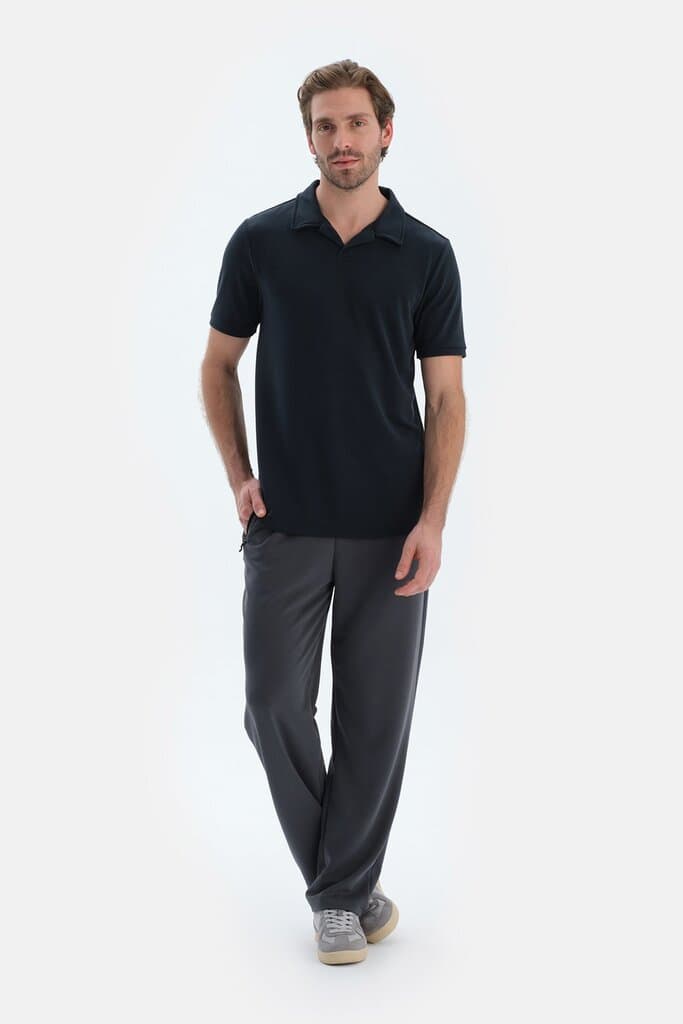 Dagi Smoked Straight Leg Modal Trousers with Pockets