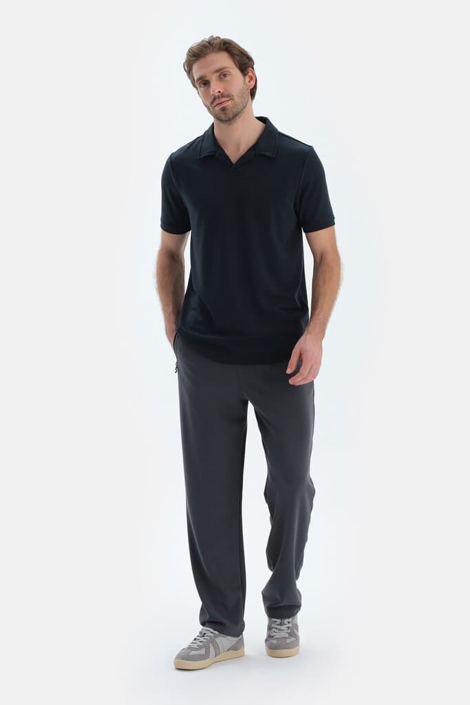 Dagi Smoked Straight Leg Modal Trousers with Pockets 4