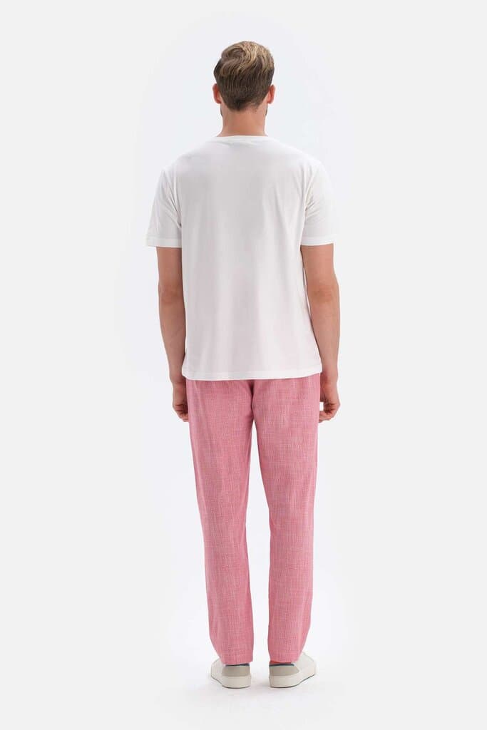 Dagi Red Gingham Cotton Long Pajama Bottoms 2