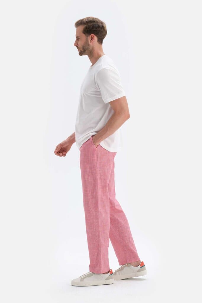 Dagi Red Gingham Cotton Long Pajama Bottoms 3