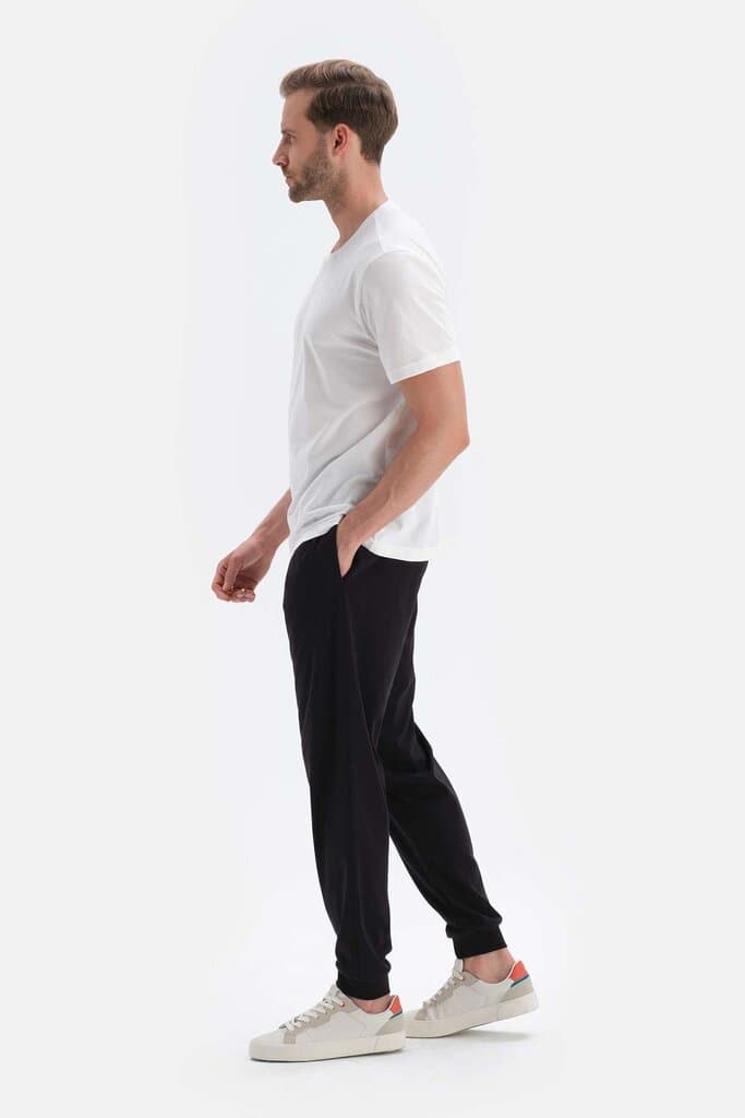 Dagi Black Knit Jogger Pajama Bottoms 3