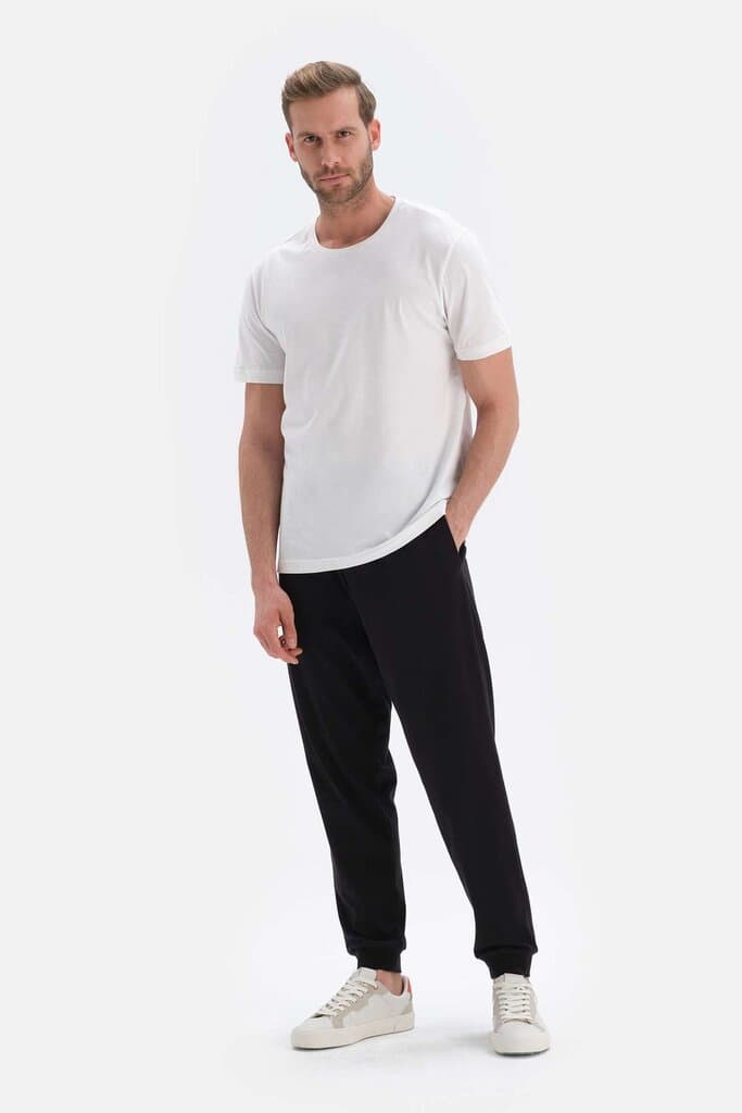 Dagi Black Knit Jogger Pajama Bottoms 6