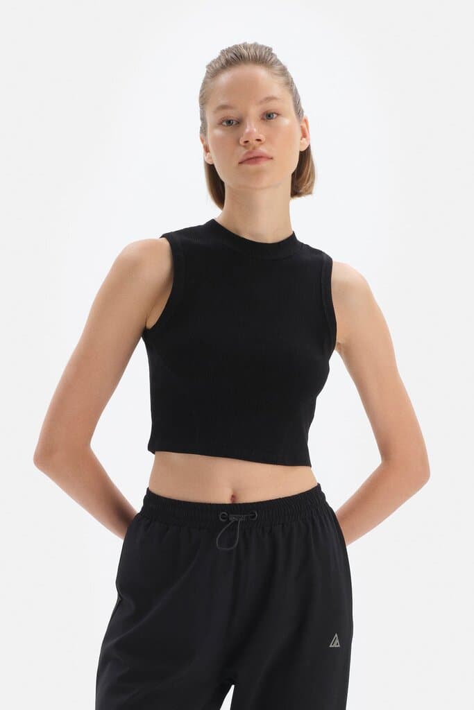 Black Dagi Active Cycling Sleeveless Shirt