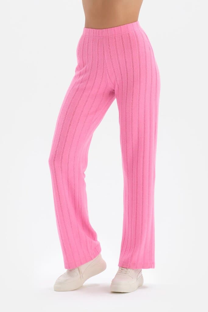Dagi Pink Wide Leg Sweatpants 3