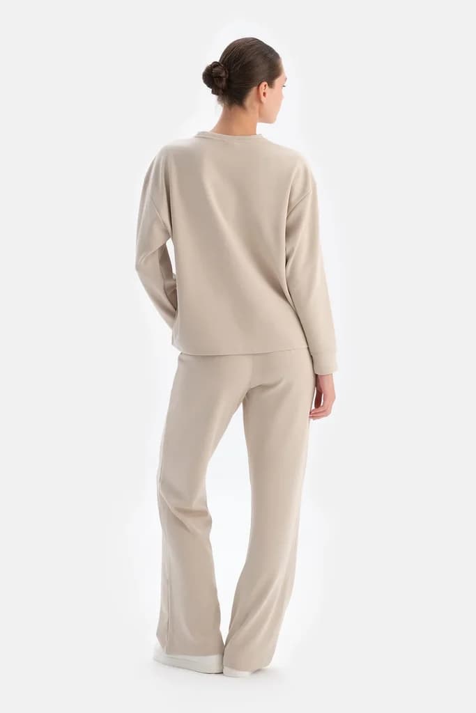 Dagi Dark Coffee Hidden Zipper Modal Pants 2