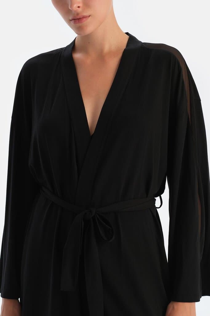 Dagi Black Lace-Detailed Nightgown 6