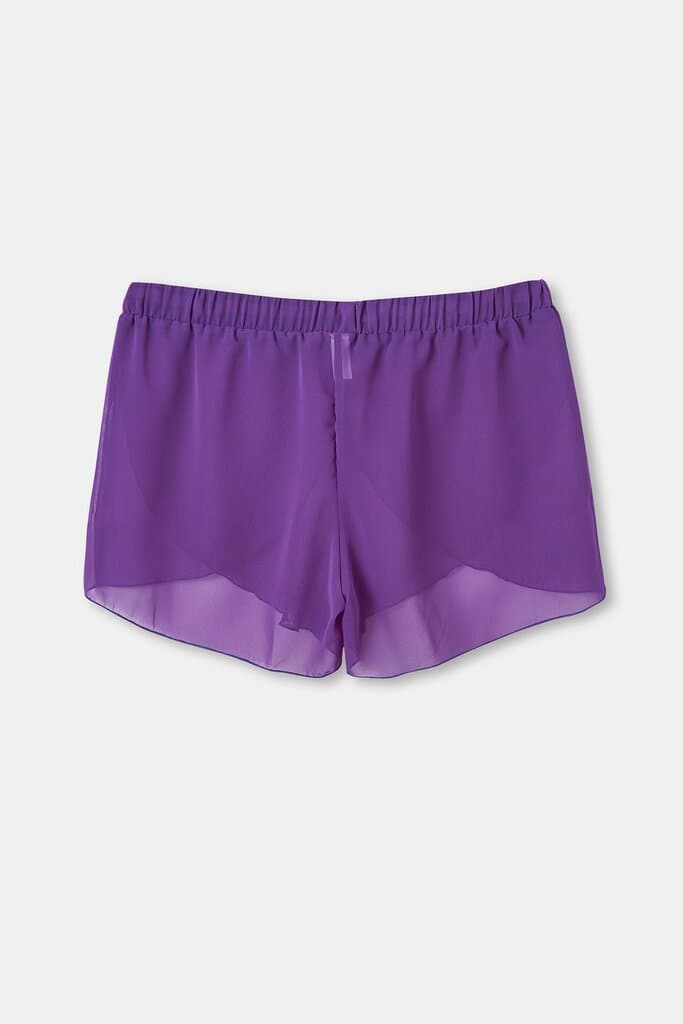 Dagi Lila Chiffon Shorts Pareo 5
