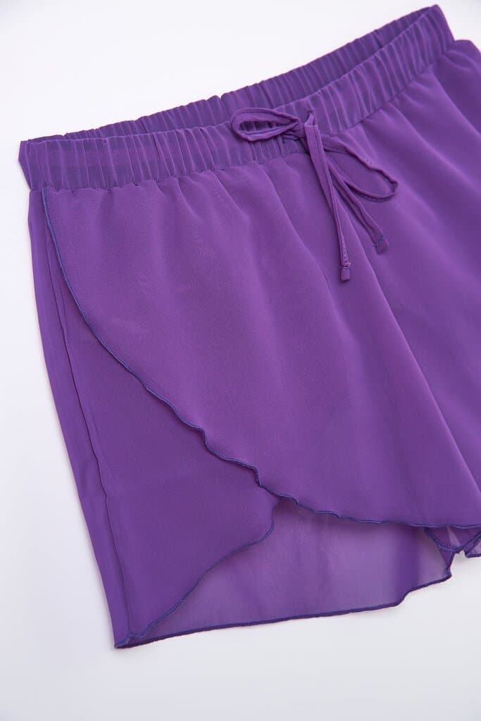 Dagi Lila Chiffon Shorts Pareo 6