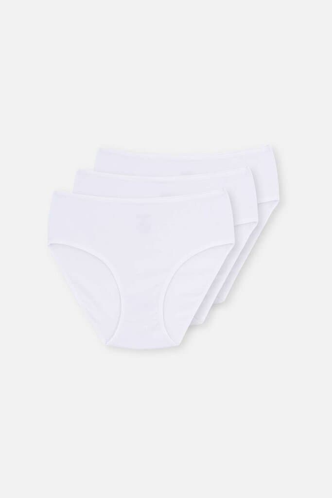 Dagi Women's White High-Waisted 3-Pack Briefs