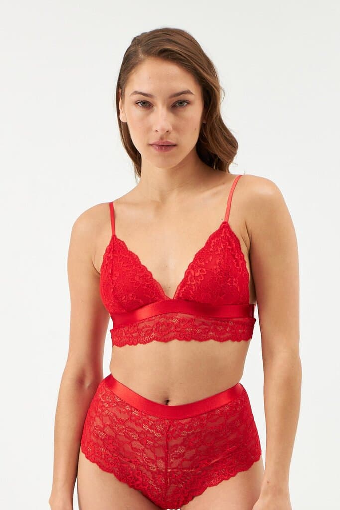 Dagi Red Lace Bralette 2