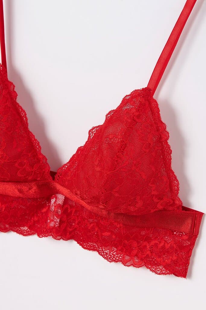 Dagi Red Lace Bralette 4