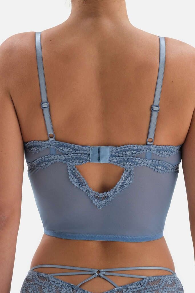 Dagi Blue Lace Detail Bustier 2