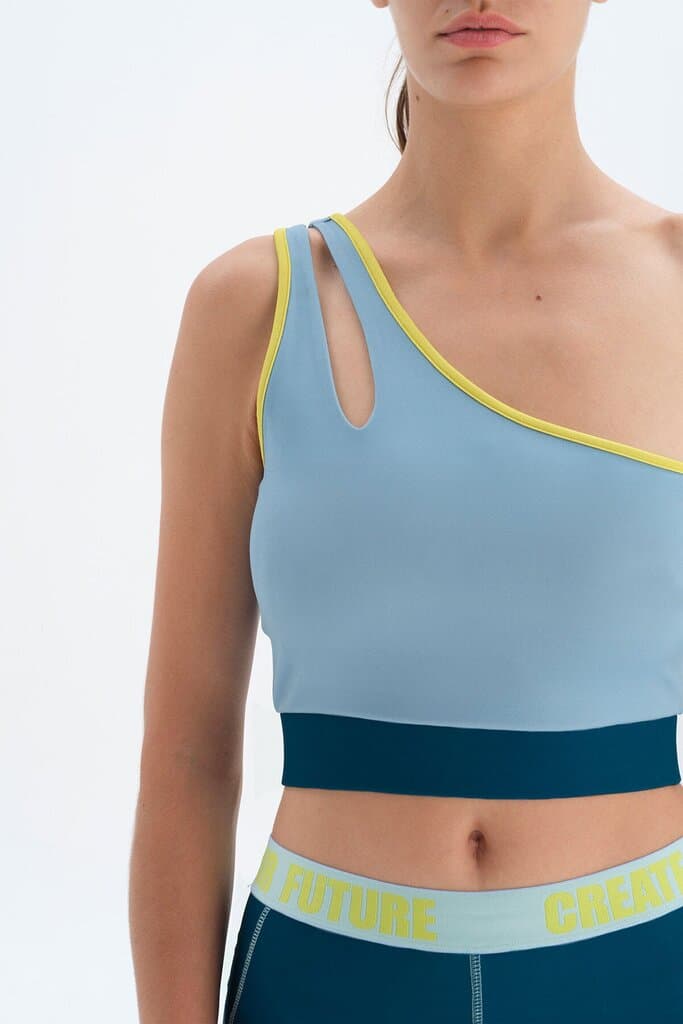 Dagi Blue Mountain Active One-Shoulder Sports Bra 5