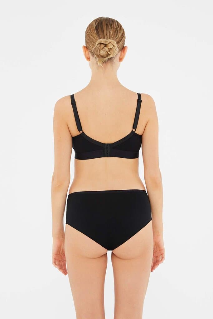 Dagi Black Cotton Wireless Nursing Bra 5