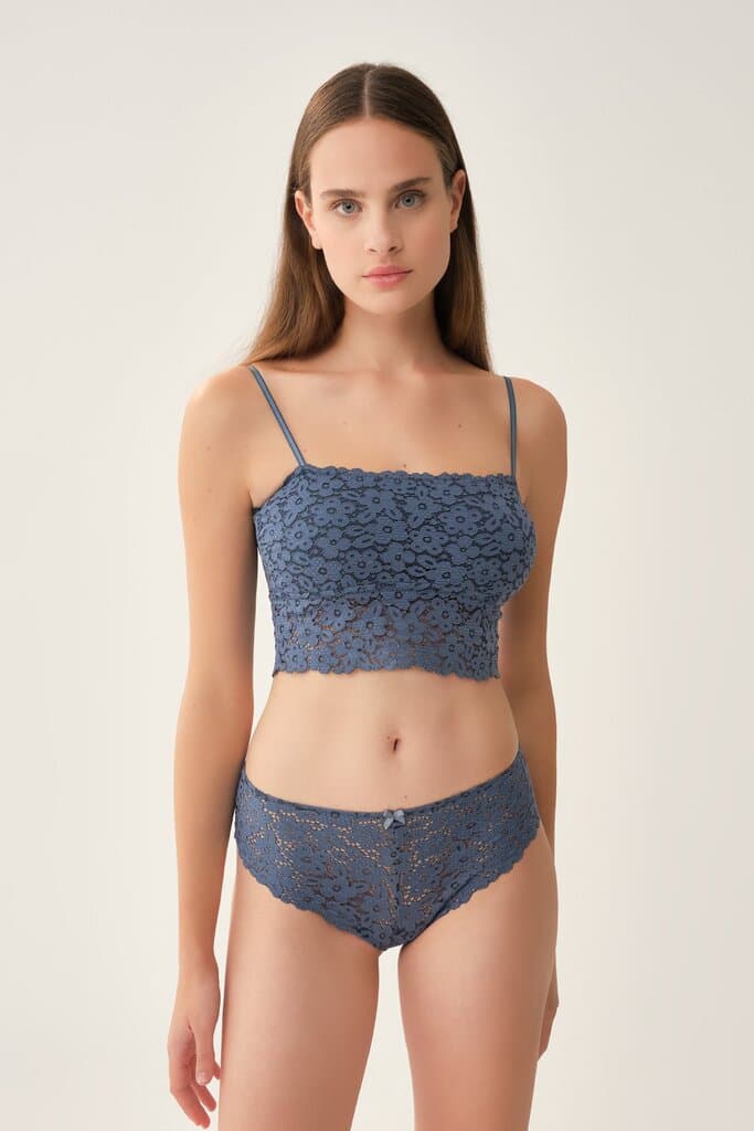 Dagi Petrol Seamless Strapless Bralette 5