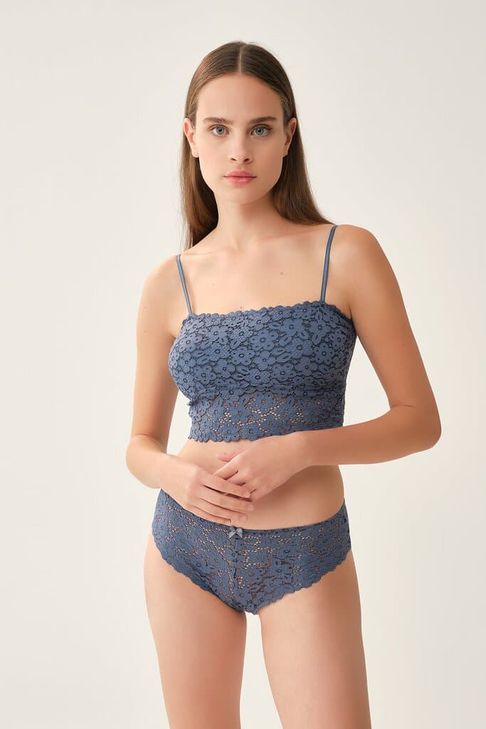 Dagi Petrol Seamless Strapless Bralette 6