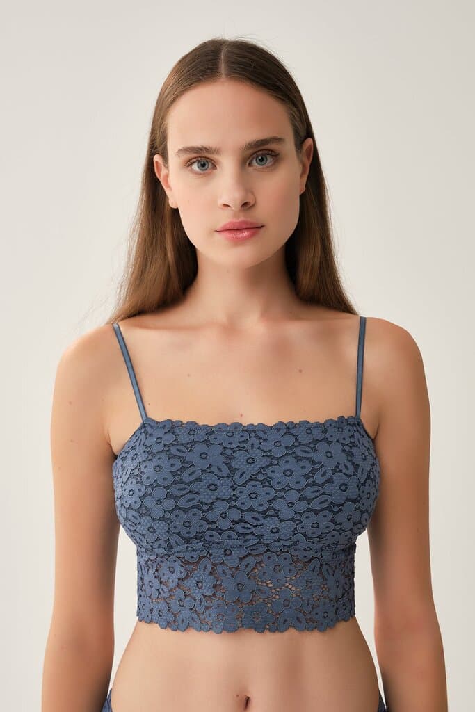 Dagi Petrol Seamless Strapless Bralette