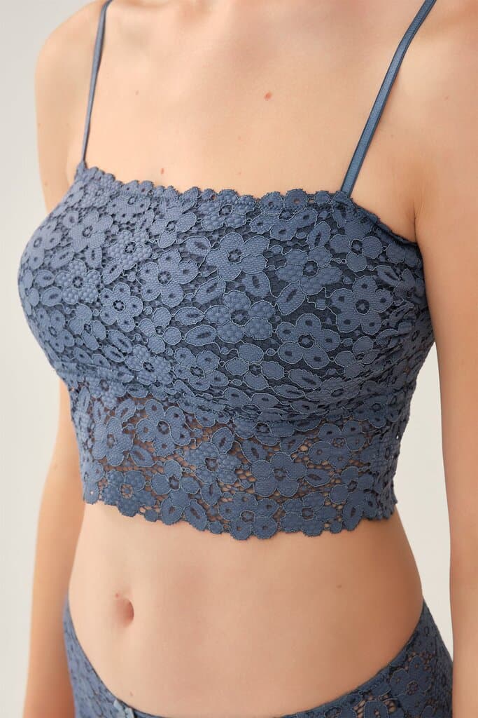 Dagi Petrol Seamless Strapless Bralette 4