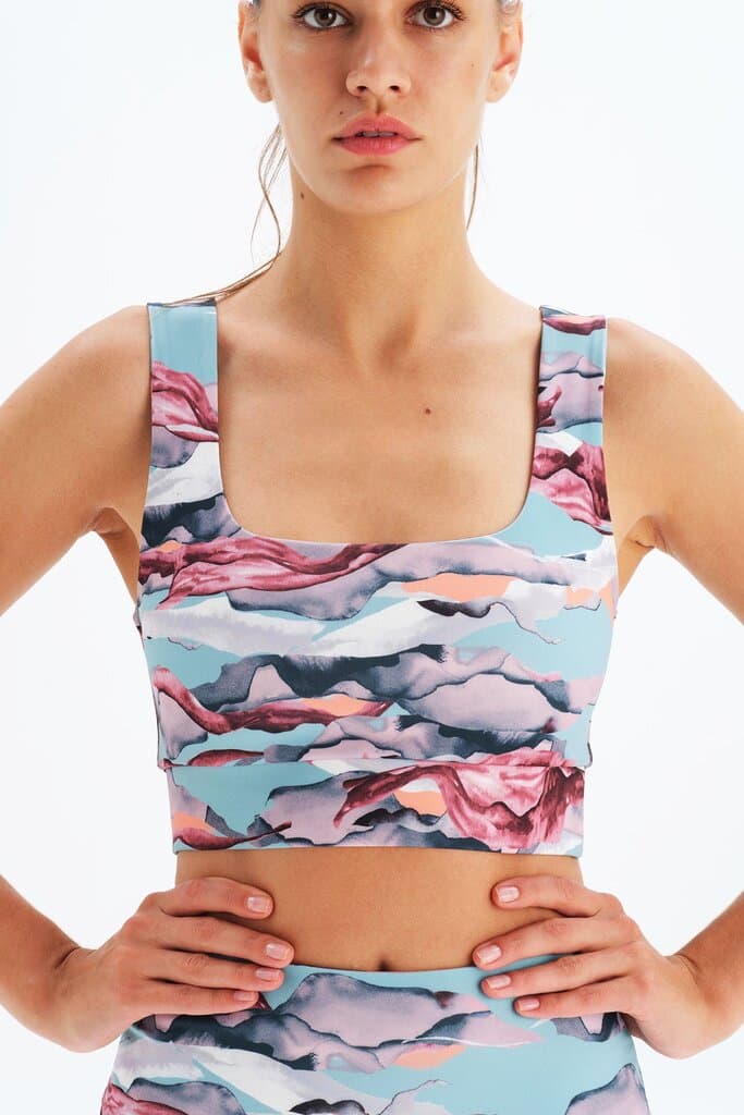 Patterned Dagi Active Patterned Sports Bra 5