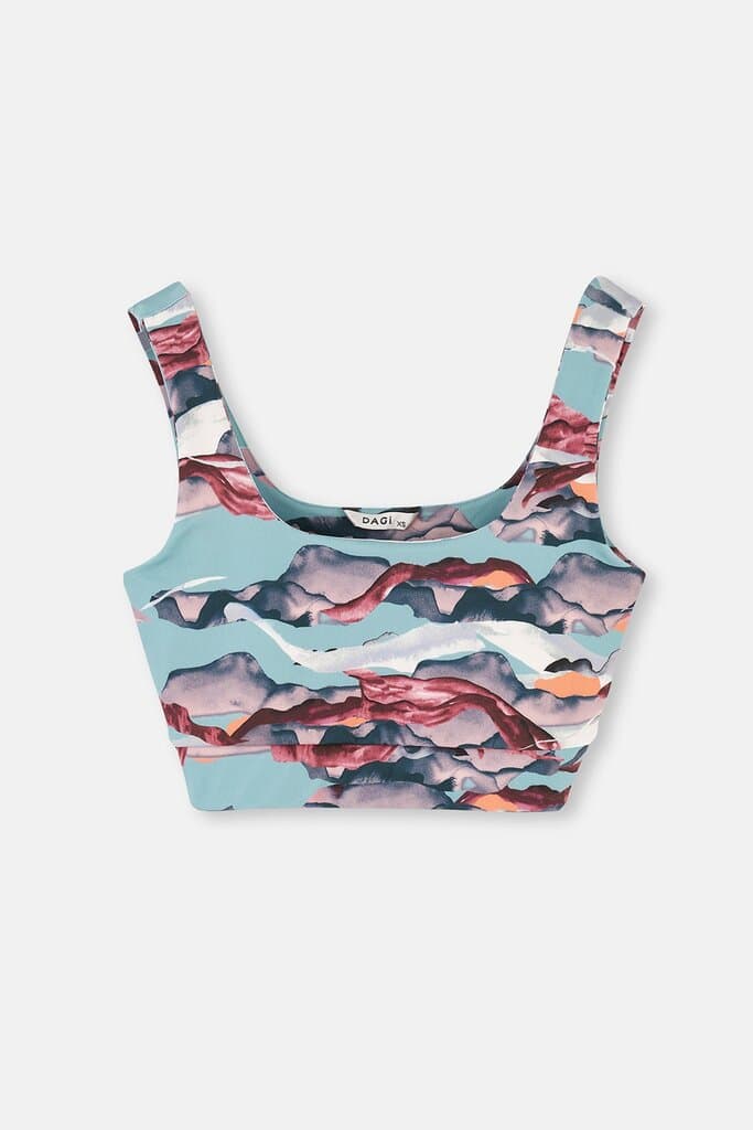 Patterned Dagi Active Patterned Sports Bra