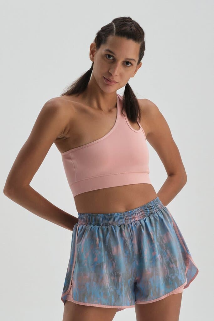 Pink Dagi Active One-Shoulder Sports Bra