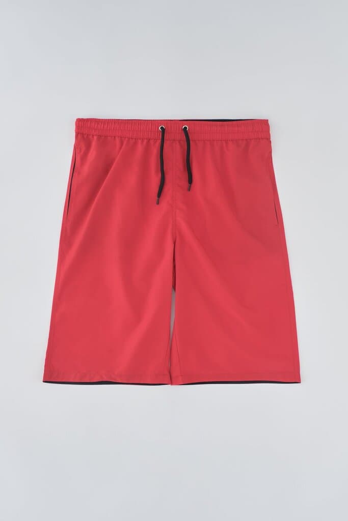 Dagi Red Micro Medium Plain Swim Shorts