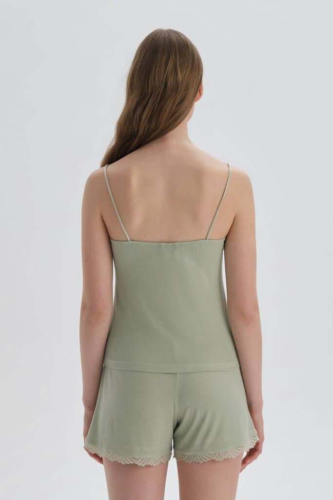 Dagi Green Viscose Cami Top 2
