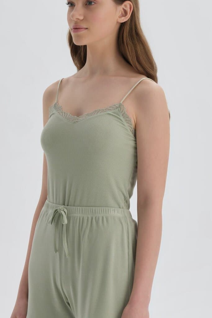 Dagi Green Viscose Cami Top 3