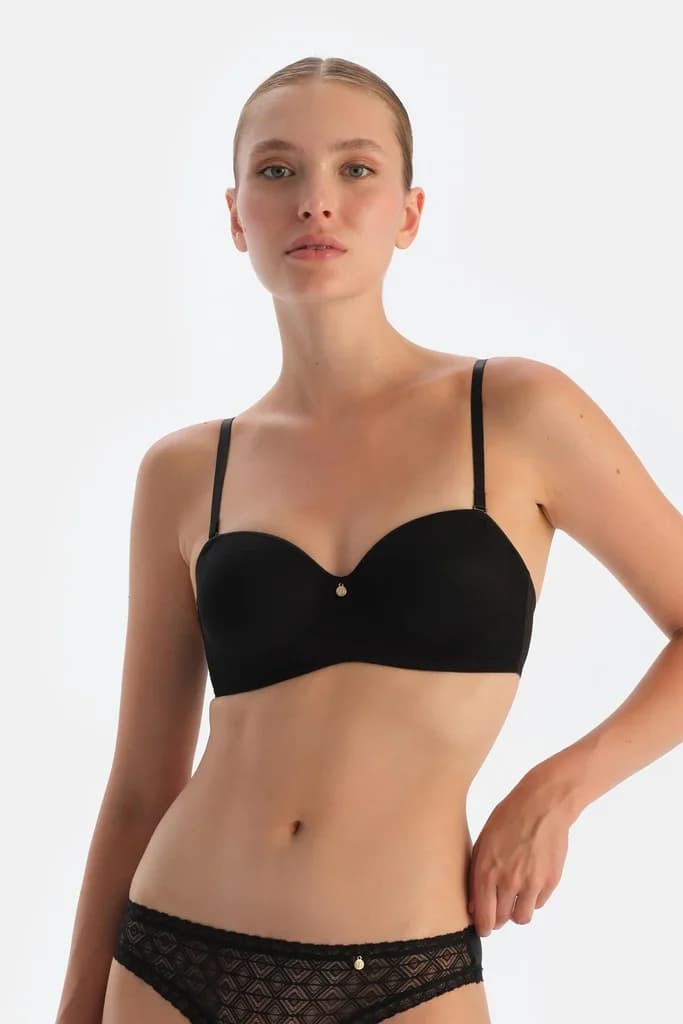 Dagi Brown Almira Strapless Empty Cup Single Bra 2