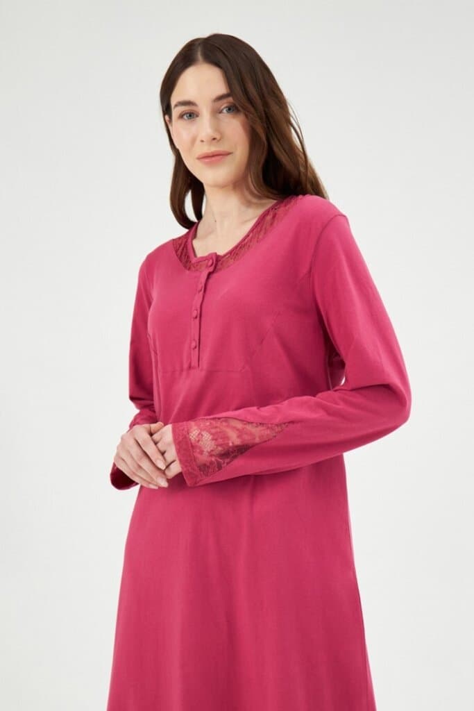 Eros Cotton Lace Detail Nightdress 3