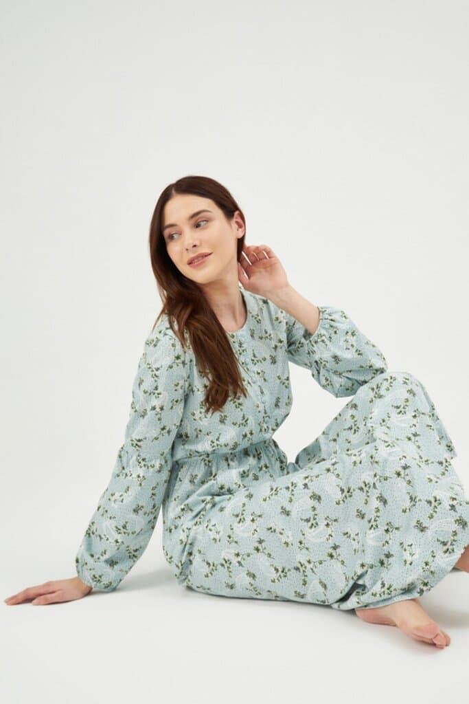 Eros Cotton Floral Smocked Nightdress 5