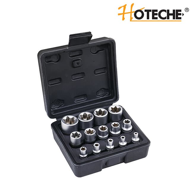 HOTECHE 14pcs E-Type Socket Wrench Set