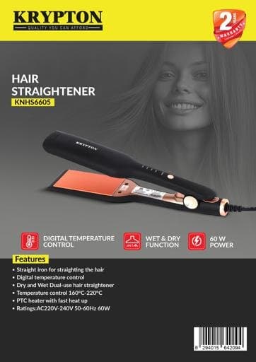 Krypton Hair Straightener 60W - KNHS6605