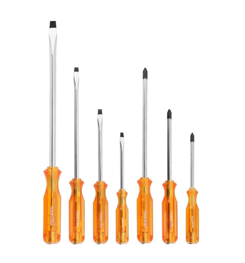 HOTECHE 7"7pcs Go-Through Screwdriver Set With End Cap 2