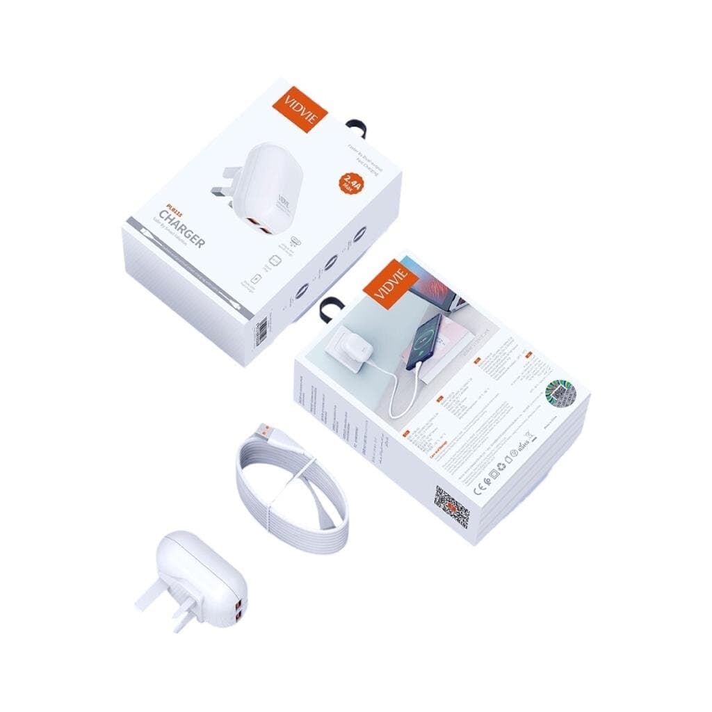 VIDVIE Dual USB Charger Usb - A 12 W