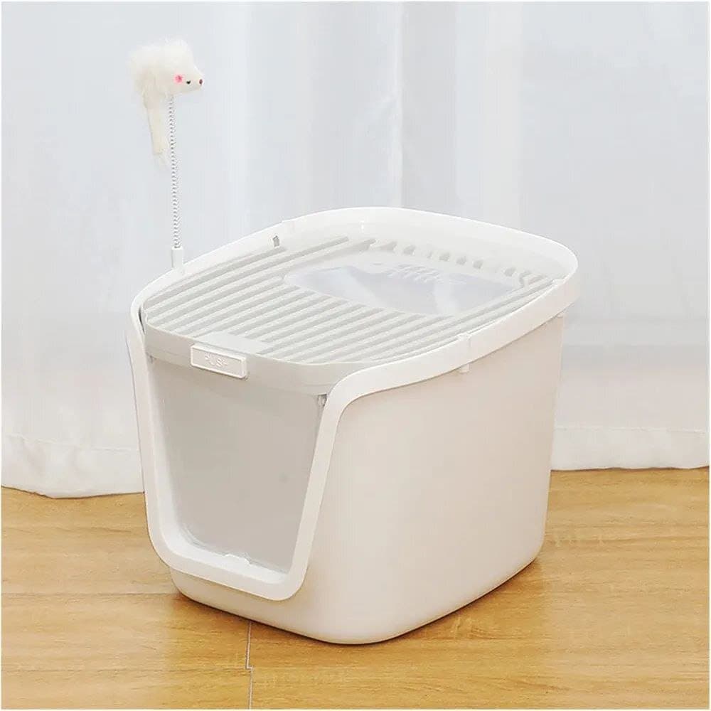 Covered Litter Box Blue L - 44cm 5