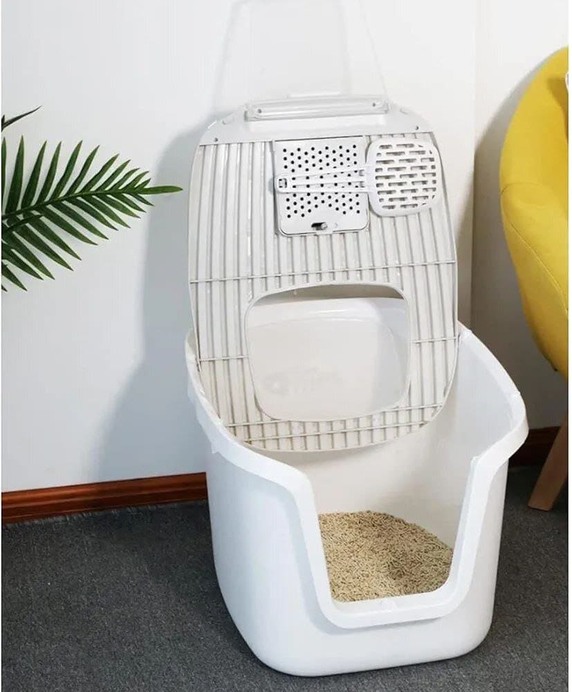 Covered Litter Box Purple L - 44cm 3
