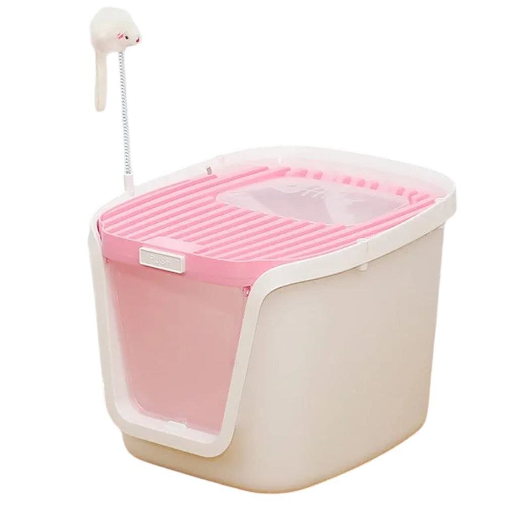 Covered Litter Box Pink XL - 55cm