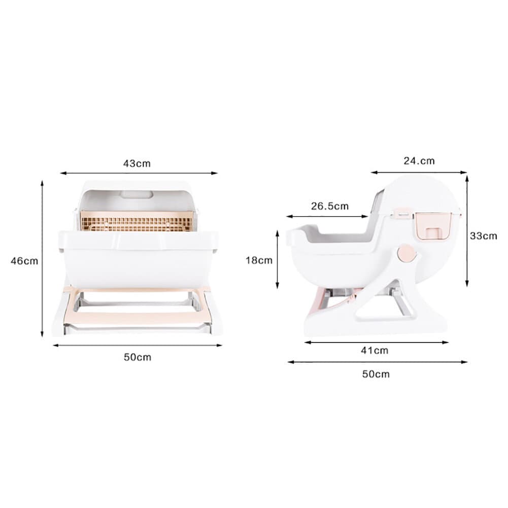 Semi-Automatic Litterbox pink 3