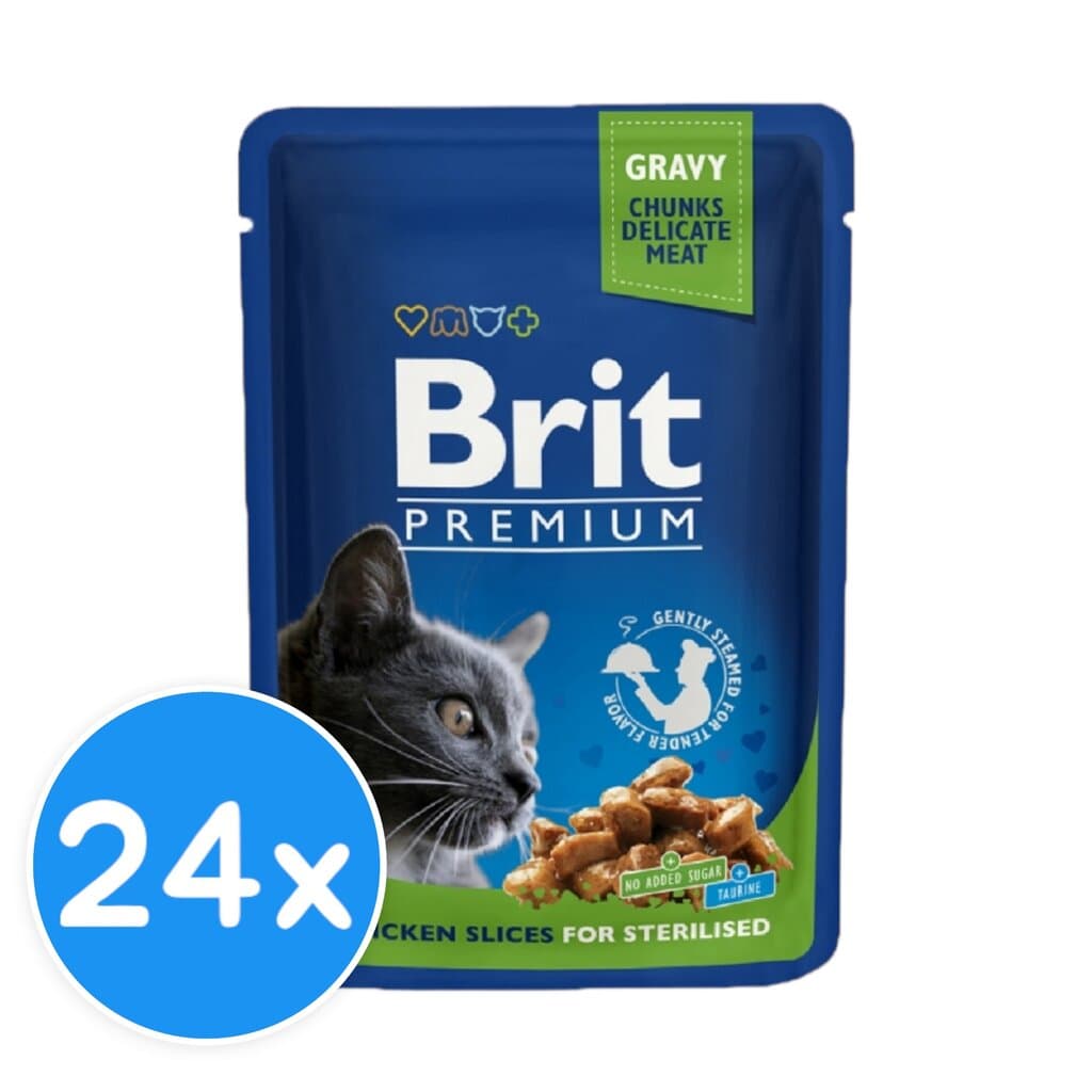 Brit Sterilised Cats Chicken - 24x