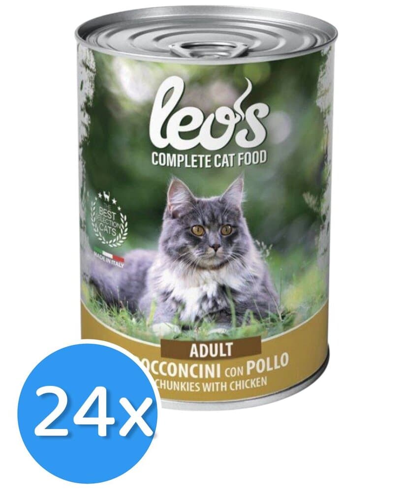 Leo’s Adult Chunkies Chicken - 24X