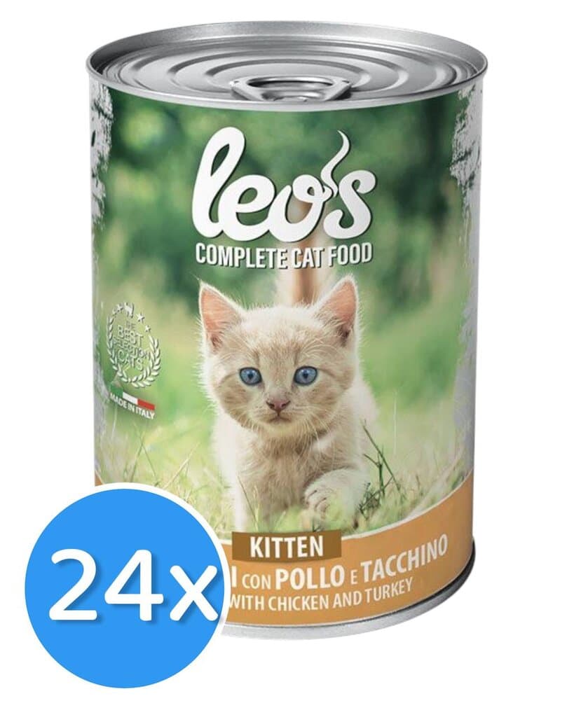 Leo’s Kitten Chunks Chicken & Turkey - 24X