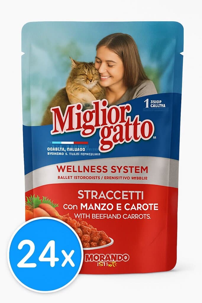 Miglior Gatto Beef & Carrot - 24X
