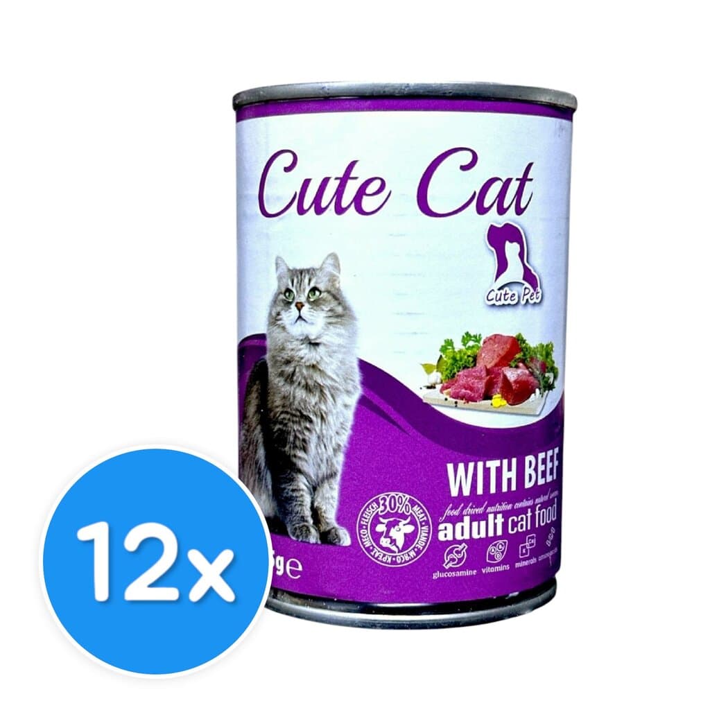 Cute Cat Adult with Beef - 12X