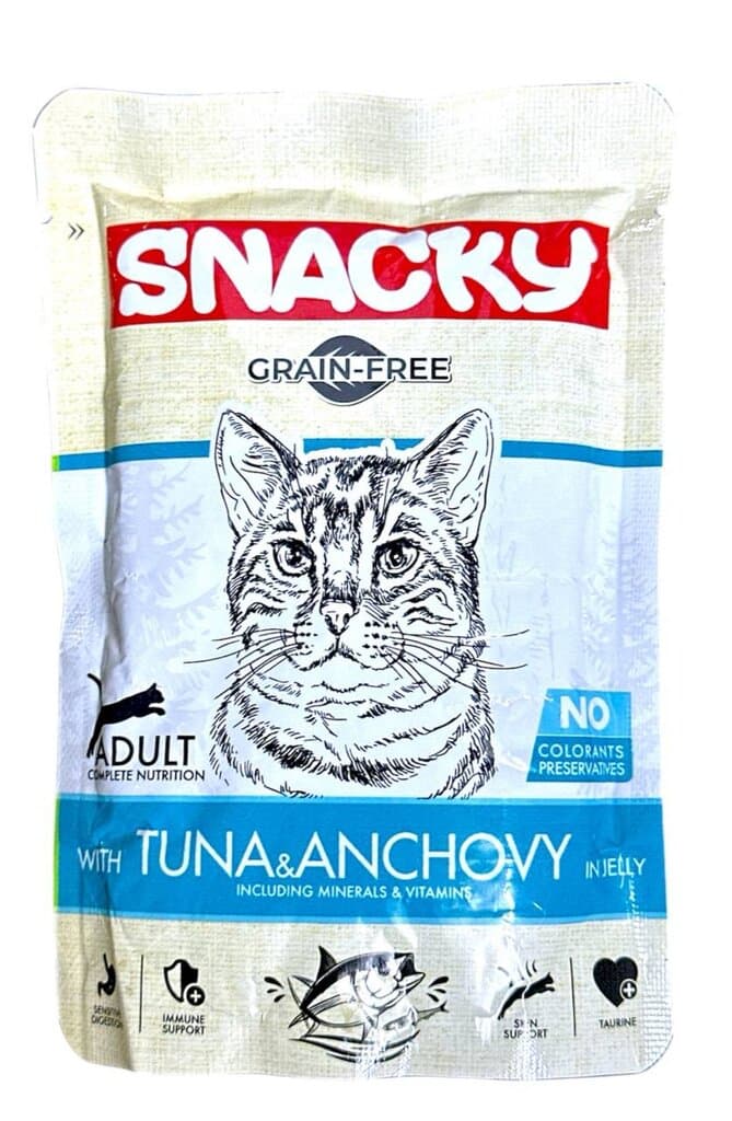 Snacky Tuna & Anchovy in Jelly - 85g