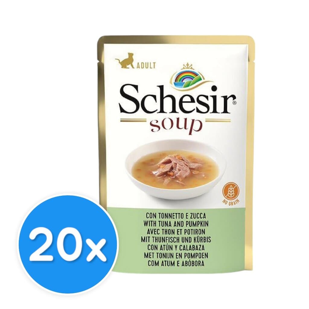 Schesir Tuna and Pumpkin in Soup - 20X