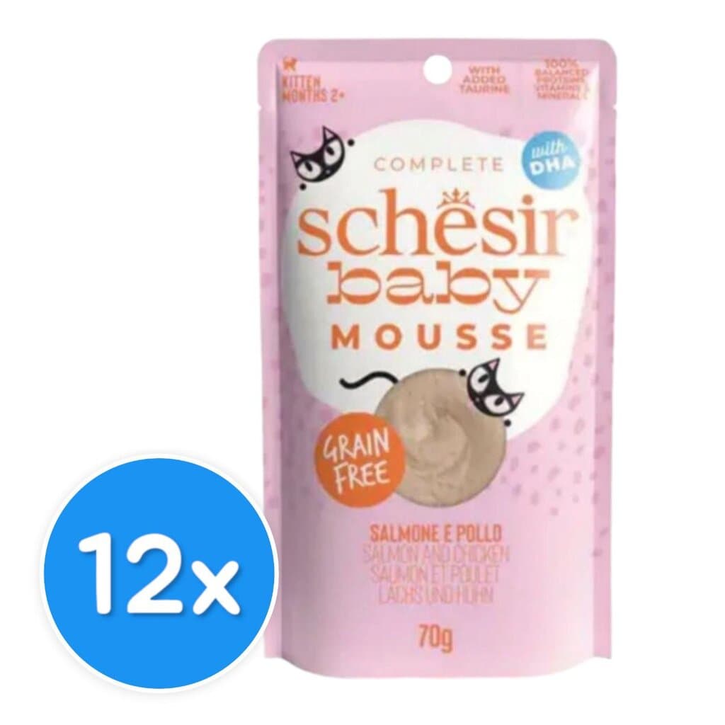 Schesir Baby mousse Salmon and Chicken - 12X