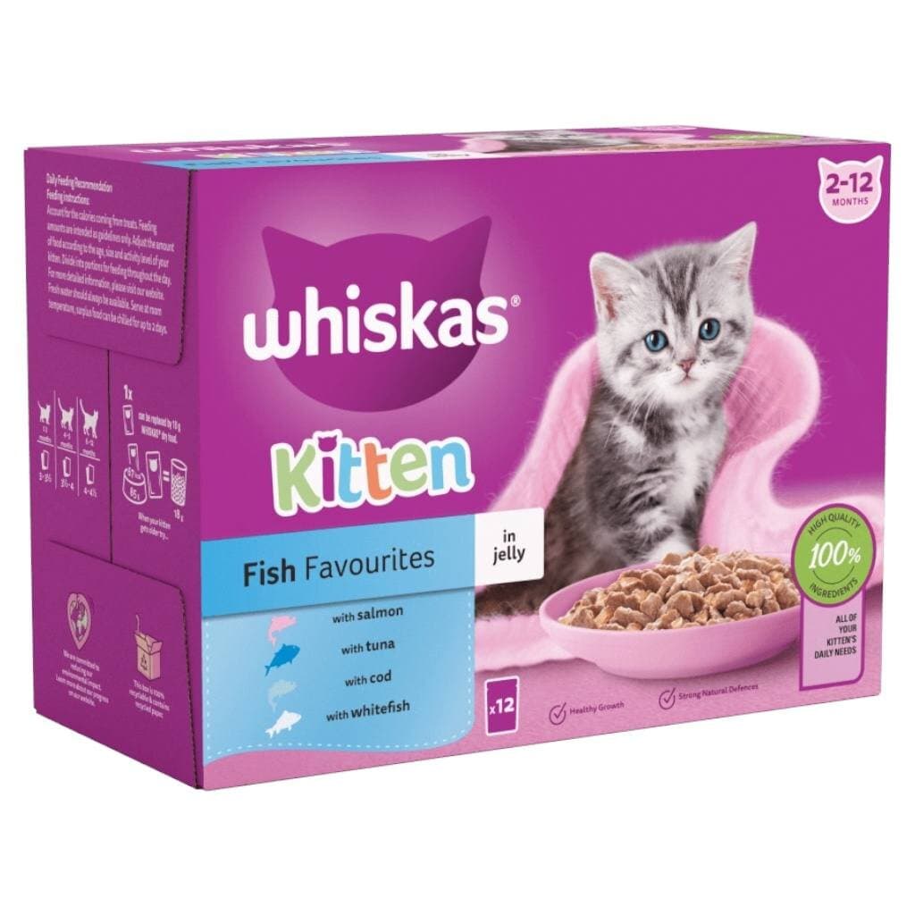 Whiskas Kitten Fish Favourite in Jelly - 12X