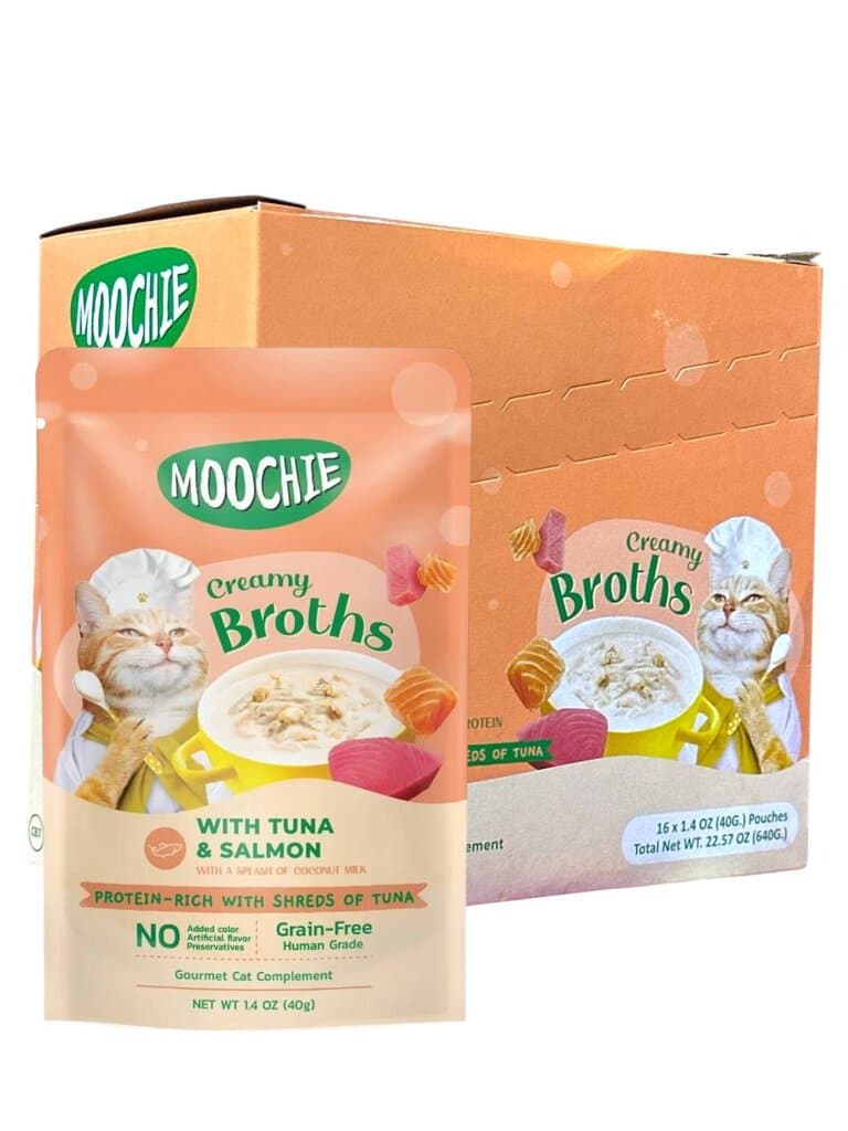 Moochie Tuna & Salmon Broth - 16X 1