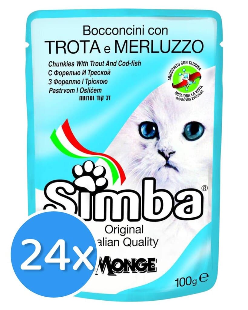 Simba Chunkies Trout & Cod Fish - 24X